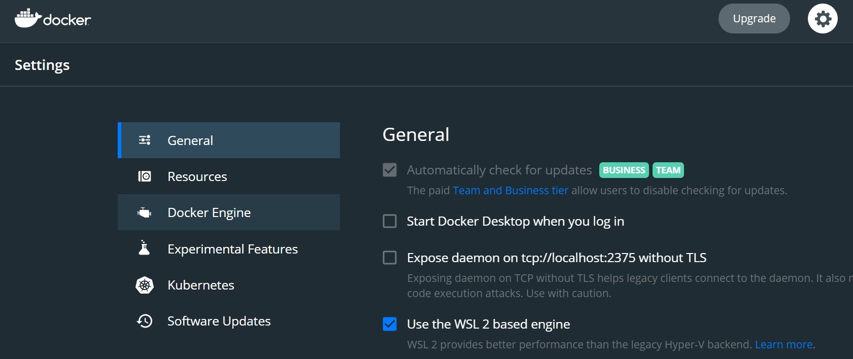 WIN 10 Docker CPU/Memory Limit 걸기