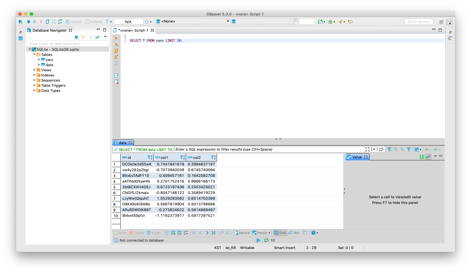 로컬상에서 Database를 간접경험해 보기 위한 sqlite DB를 R에서 만들어 보기