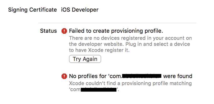 [Flutter-mac] Failed to create provisioning profile.
