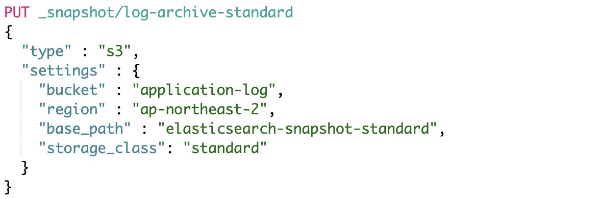 ElasticSearch 스냅샷을 S3글래셔로 저장하기