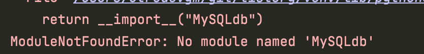 [Python-mysql-mac] No module named 'MySQLdb'