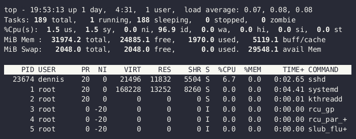 CPU와 메모리가 열일하고 있는지 확인하기