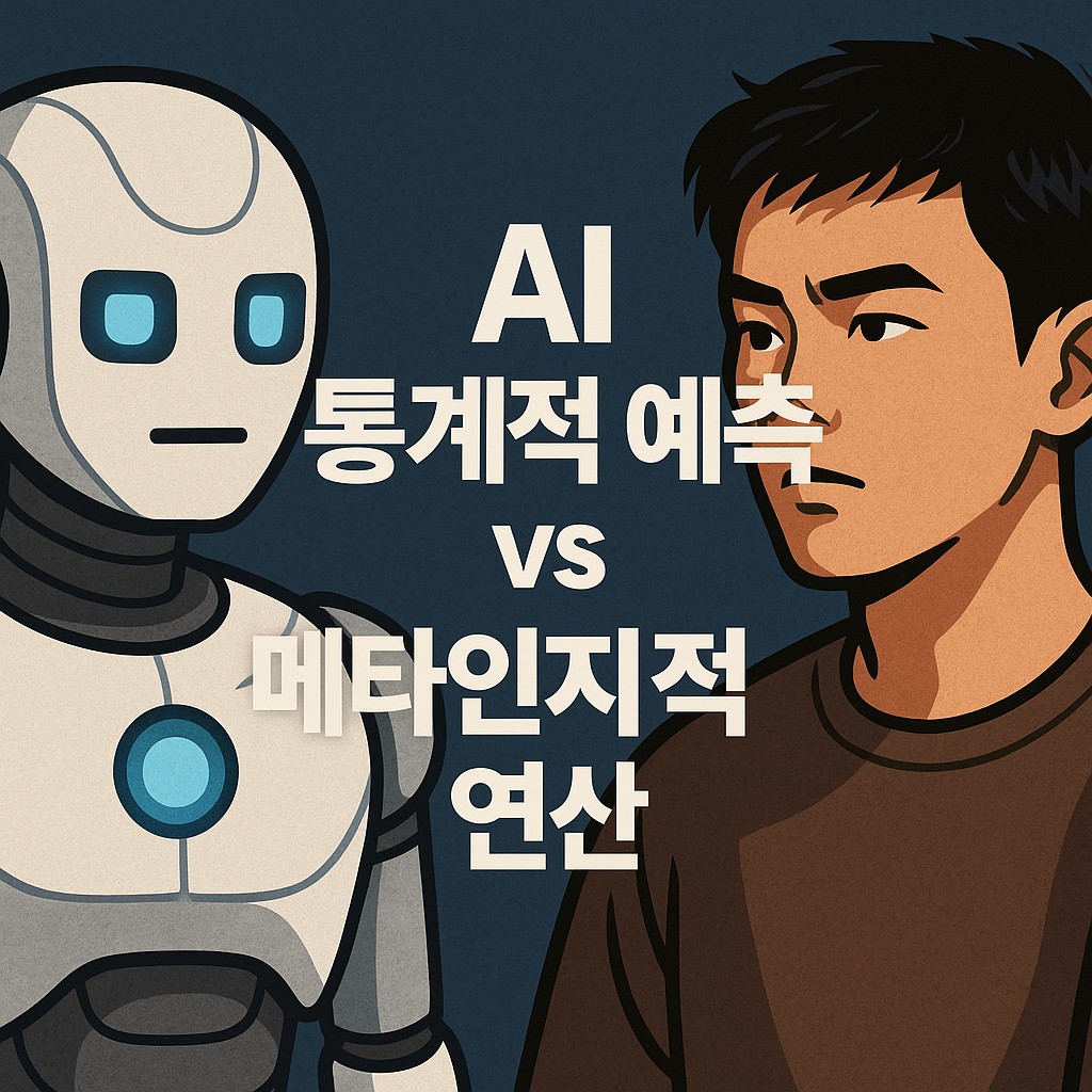 #27 AI 통계적 예측 vs 메타인지적 연산 - 일반 AI vs 함수형 AI의 사고 단위 실험