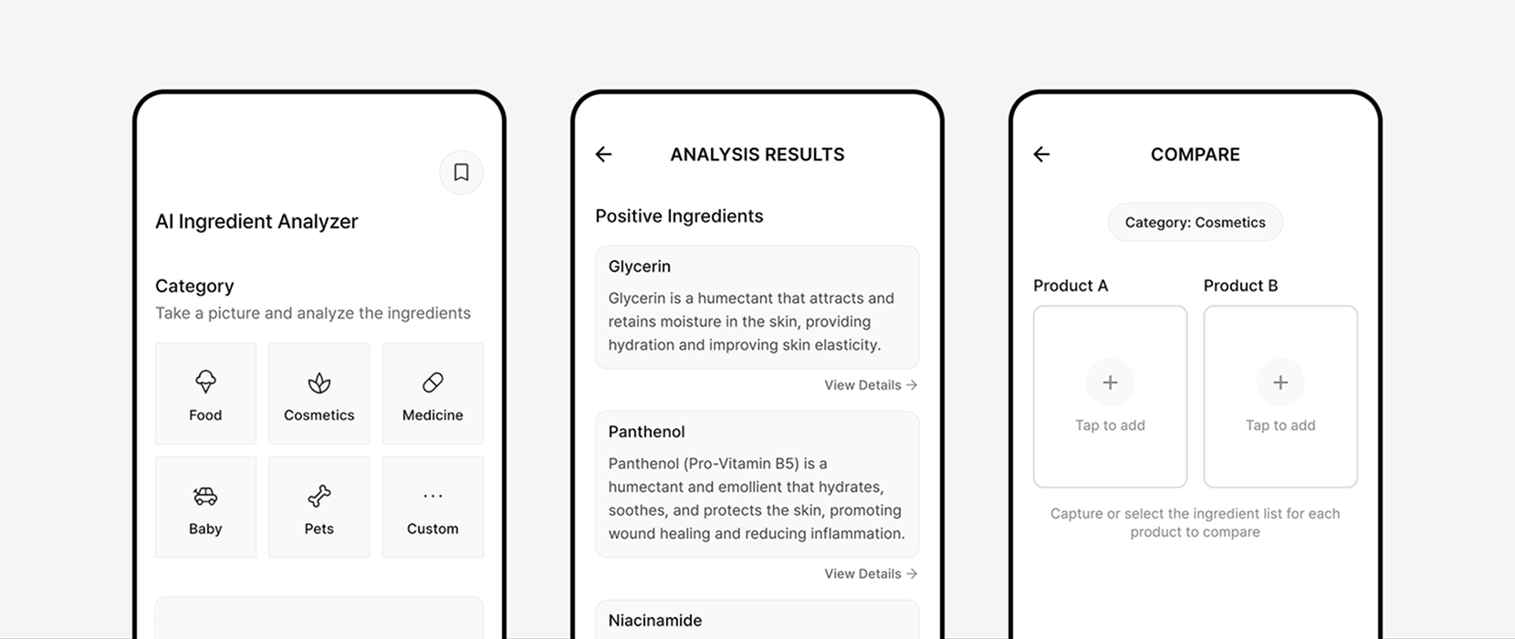 AI Ingredient Analyzer IngredientLens