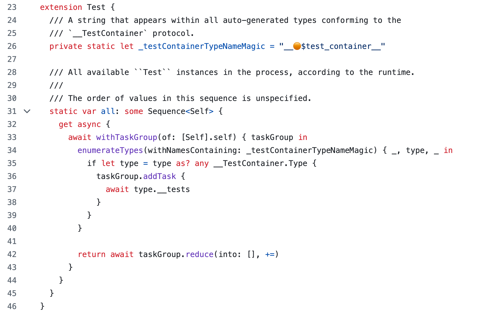 [Swift] Type Scanner (2) - Swift Testing을 분석하여 Test 타입 찾기