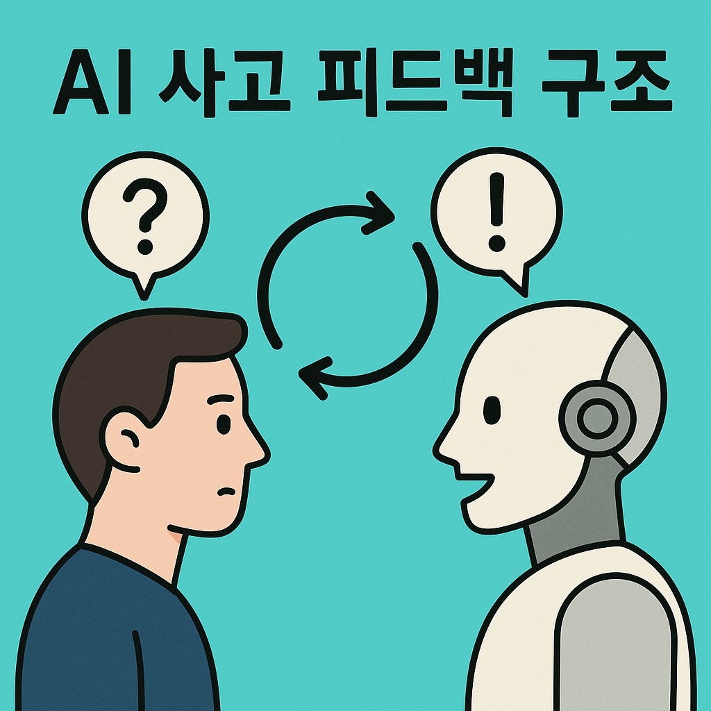 #22 AI 사고 피드백 구조:입력&rarr;출력vs사고&rarr;재사고 - 함수형 AI 일반 AI 비교 분석