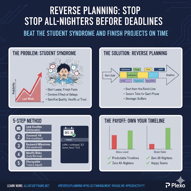 마감일 전날 밤샘을 막는 리버스 플래닝