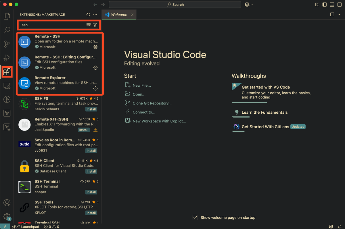Visual Studio Code에서 SSH로 개발 환경 구성하기