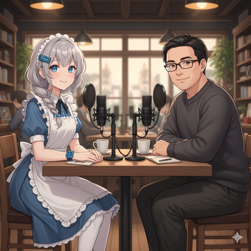 [카페루아 라이프] Alpha & Luke의 팟캐스트를 위한 기술 테스트, 나노바나나 Feat