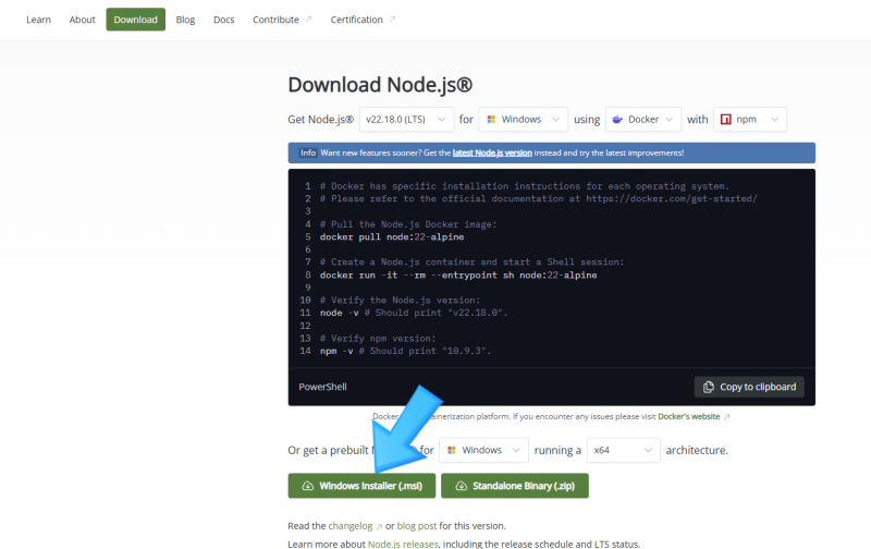 Node.js - 노드 js 윈도우 11 설치하기