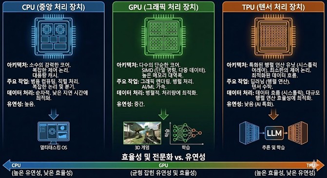 AI 실리콘 전쟁, 1부: 과대광고를 넘어서—GPU와 TPU의 근본적인 아키텍처 차이점