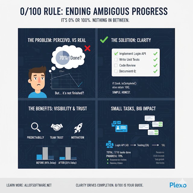 0/100 규칙: 애매한 진행률 끝내기