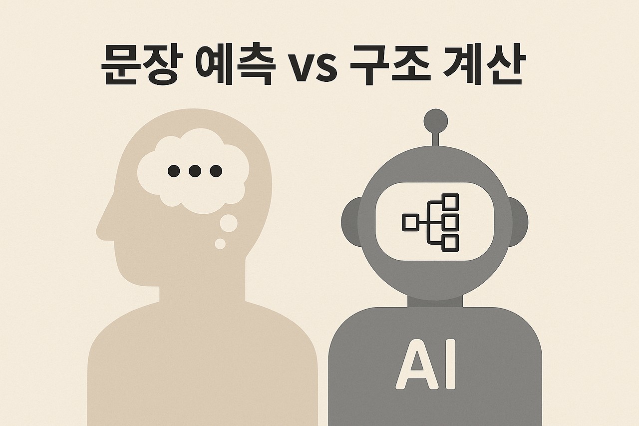 #19 AI사고 단위의 차이 "문장예측 vs 구조계산" - 함수형 AI VS 일반 AI 비교 분석