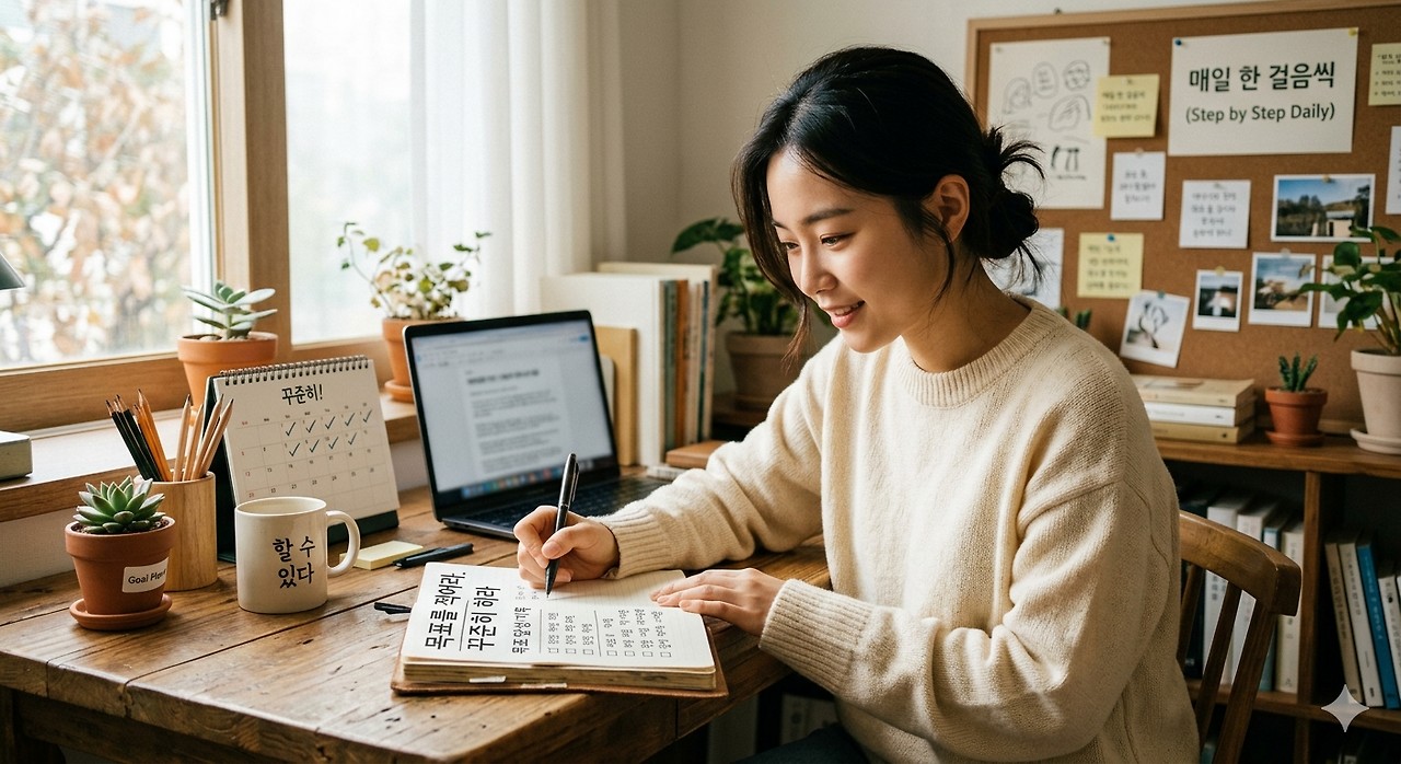 목표를 적어라. 꾸준히 하라