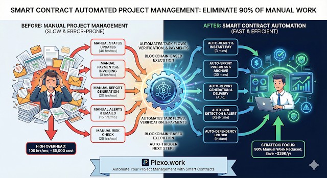 스마트 컨트랙트로 자동화된 프로젝트 관리: 수동 작업 90% 제거