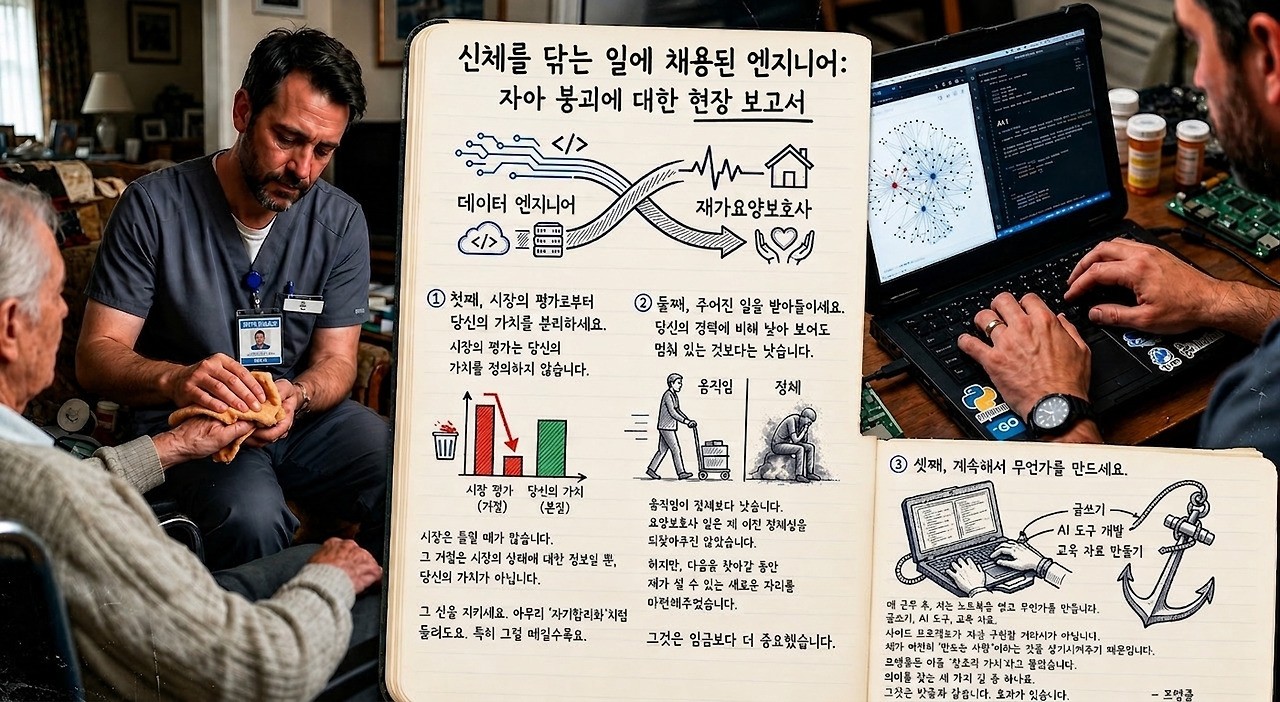 데이터 엔지니어의 해고, 그리고 요양보호사의 길 - 삶이란 무엇인가?