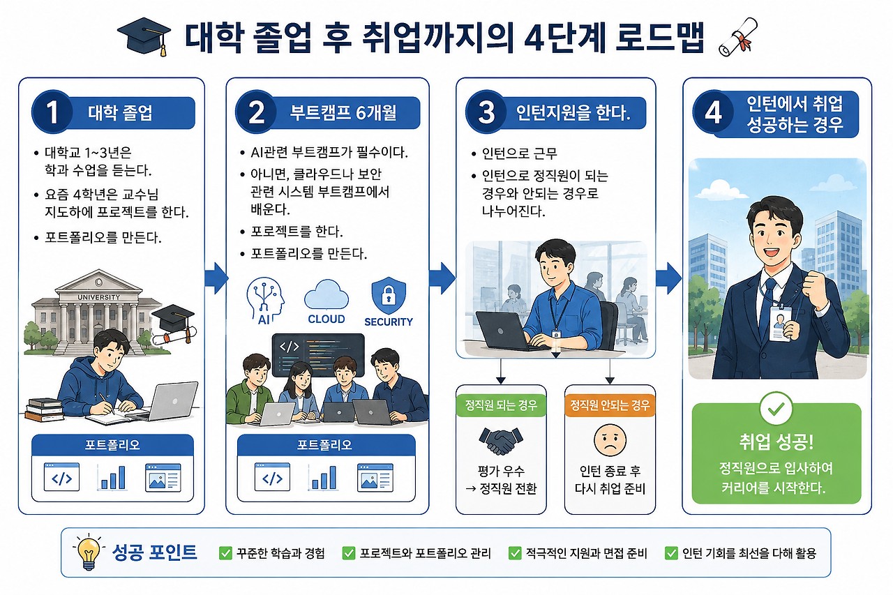 요즘 대학 졸업 후 취업 순서-2026-08