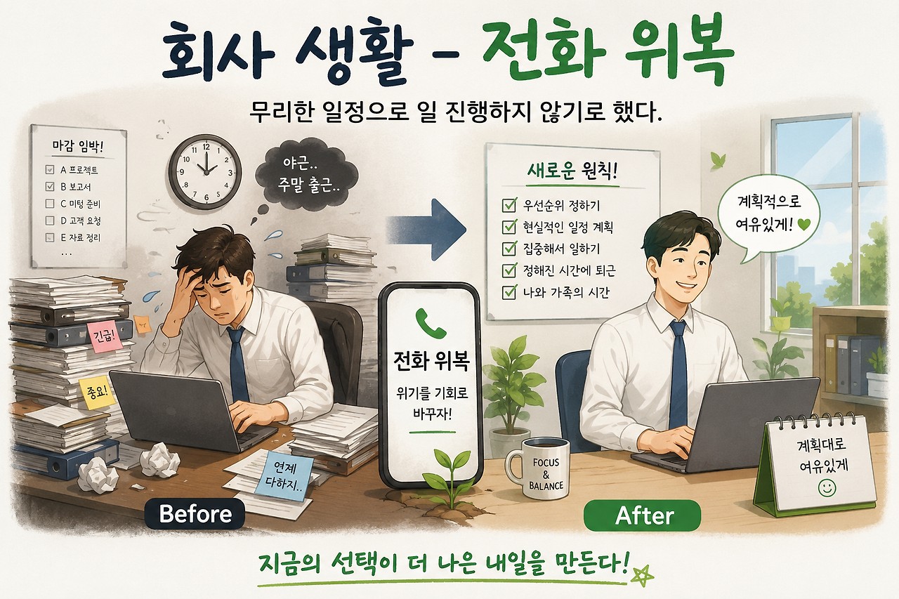회사 생활 - 전화 위복 2가지