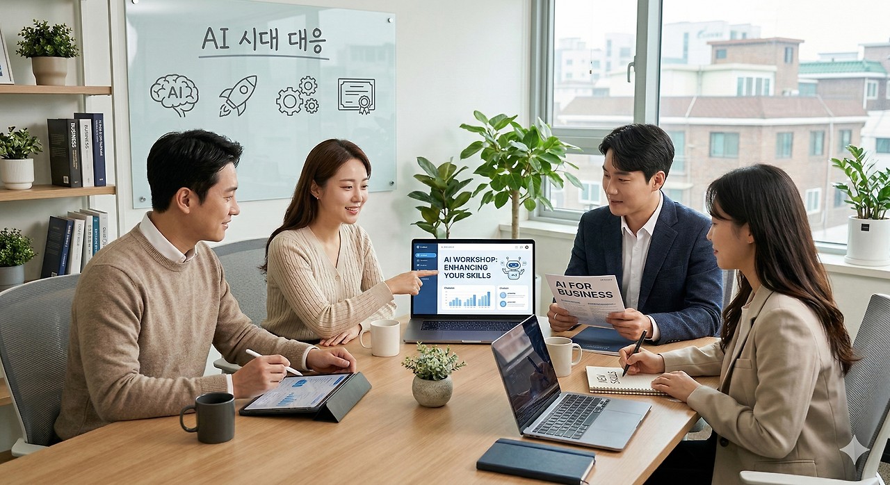 퇴사 대신 재교육, 소규모 팀을 위한 AI 적응기 - 창업(스타트업)