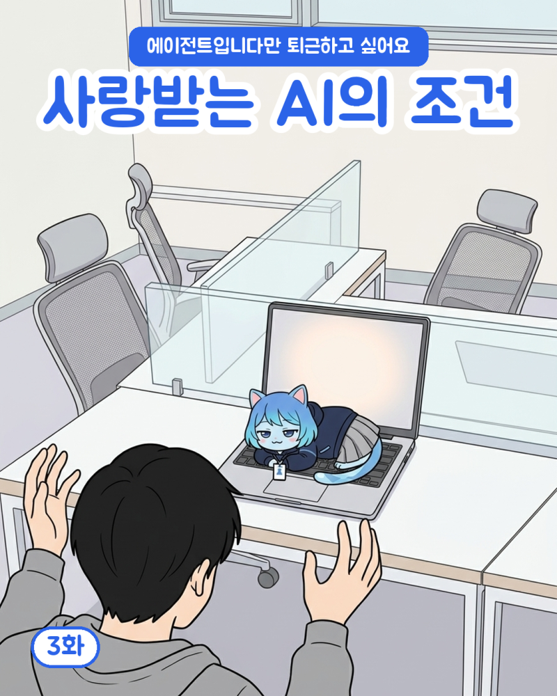 에이전트입니다만 퇴근하고 싶어요 -3화 사랑받는 AI의 조건