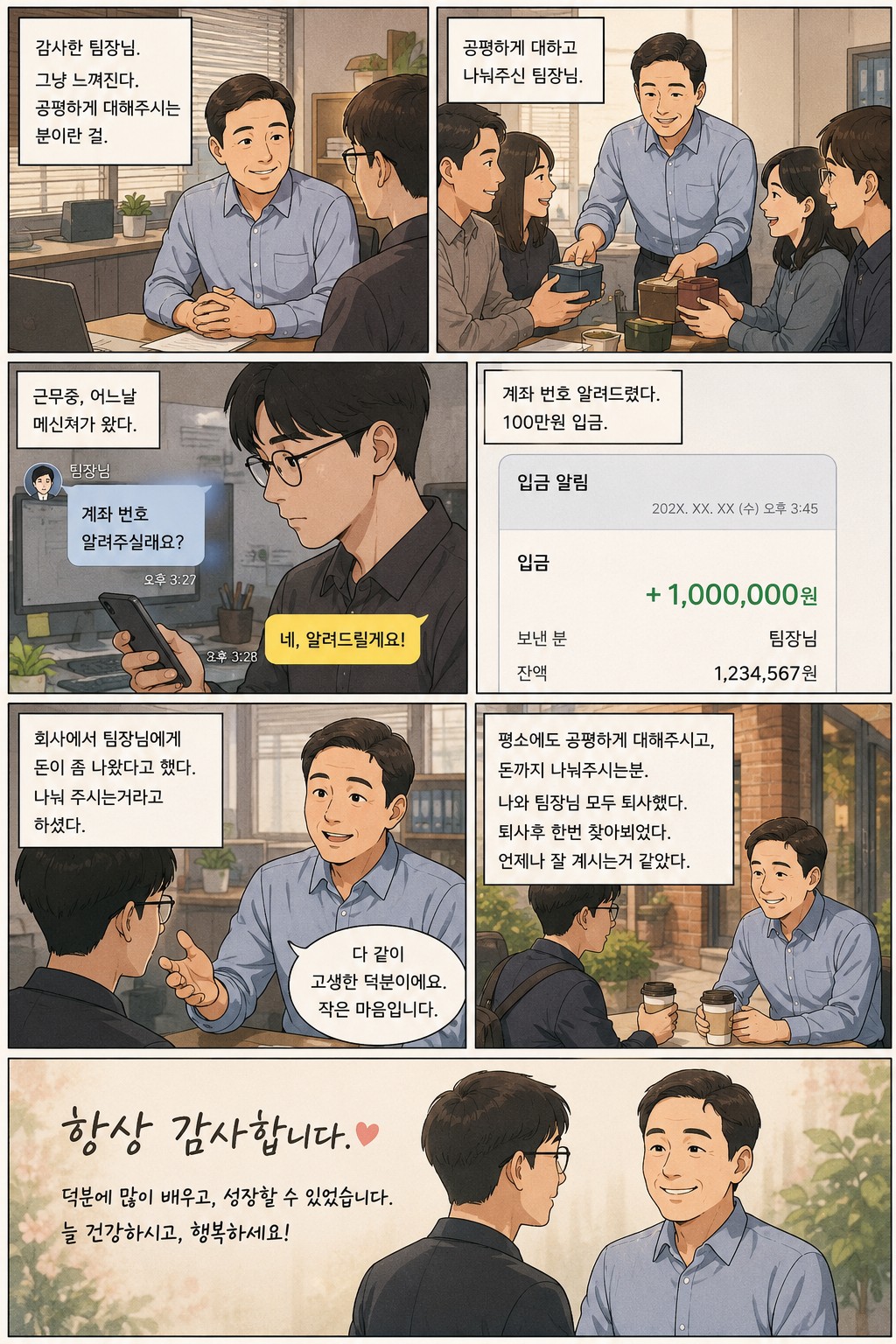 회사 생활 - 감사한 팀장님