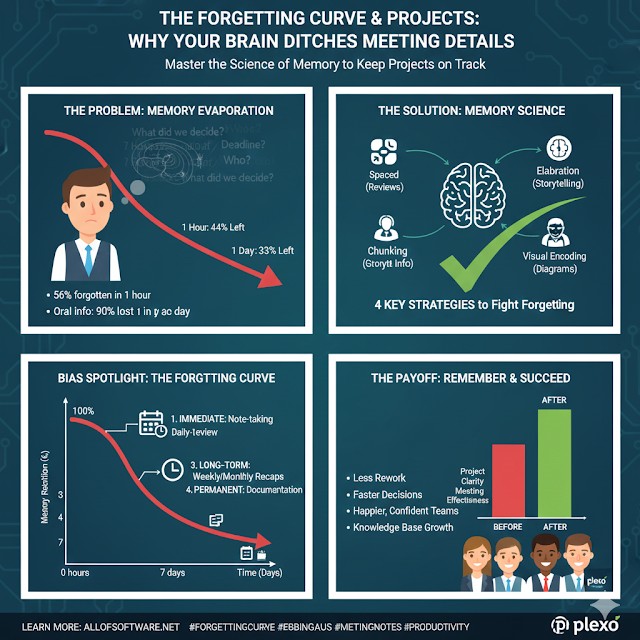 에빙하우스의 망각 곡선과 프로젝트: 왜 회의 내용을 다 잊어버릴까