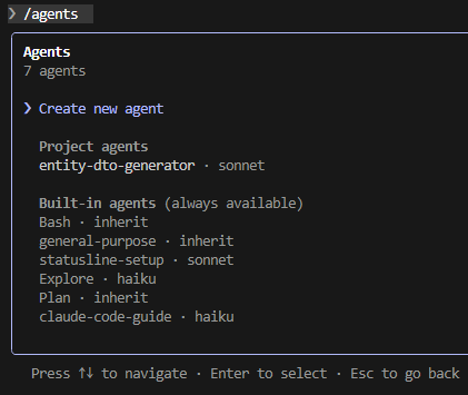 Claude Code – 에이전트 생성 및 사용법