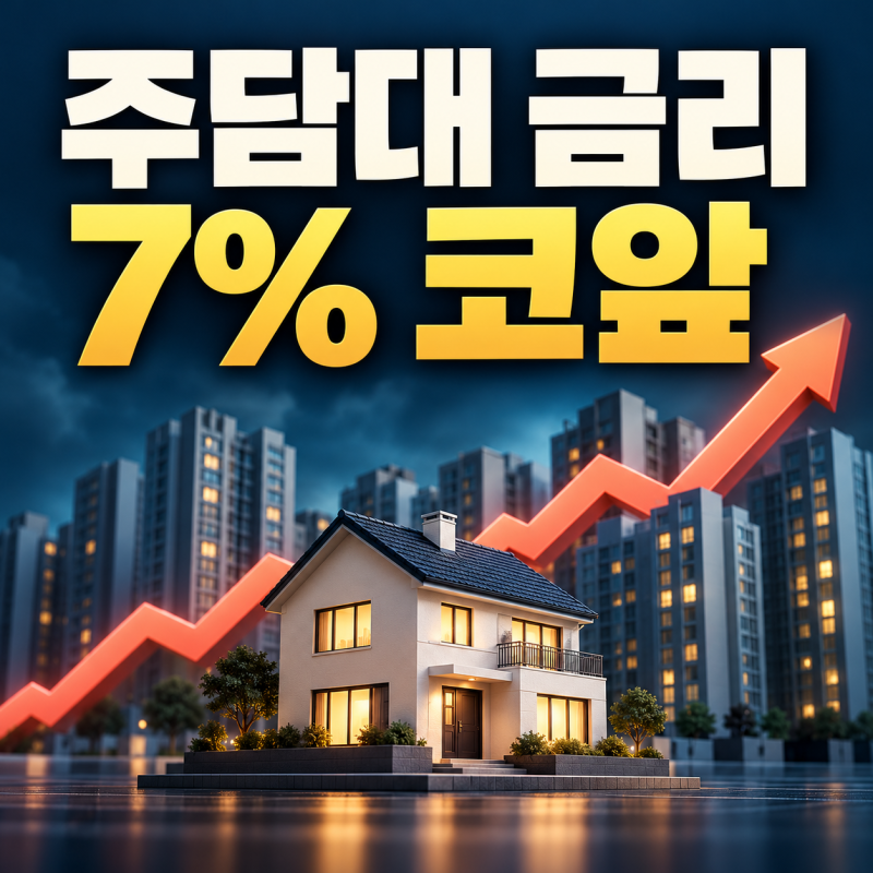 주담대 금리 연 7% 코앞, 4분기 은행 대출 심사는 어떻게 되나