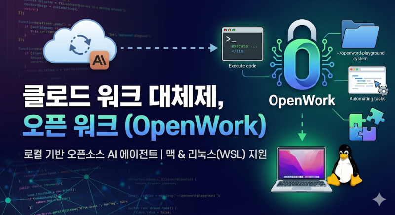 클로드 워크(claude work) 대체 오픈 워크(open work)