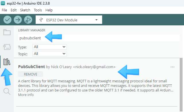 ESP32 아두이노에서 MQTT 사용하기(AWS 아닌 일반 브로커)