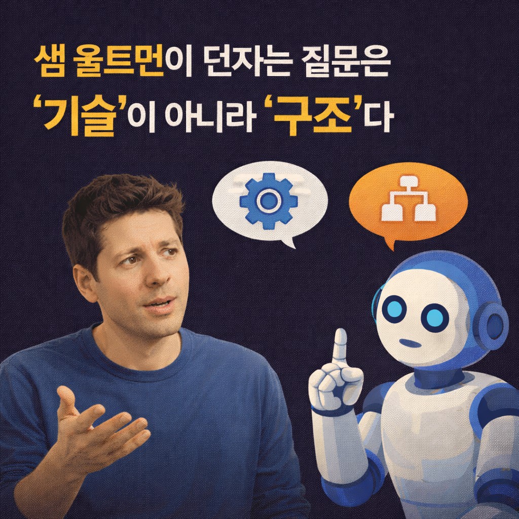 샘 올트먼이 던지는 질문은 &lsquo;기술&rsquo;이 아니라 &lsquo;구조&rsquo;다 - AI 사고 루프 4번째 이야기