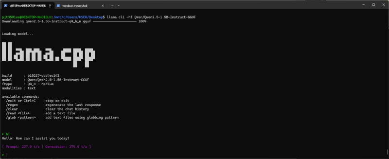 [LLM] llama.cpp를 이용하여 로컬에서 LLM을 모델(gguf)을 구동해보자