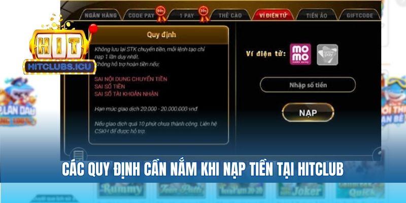 Nạp Tiền Hitclub Thành Công Ngay Với 2 Cách Đơn Giản