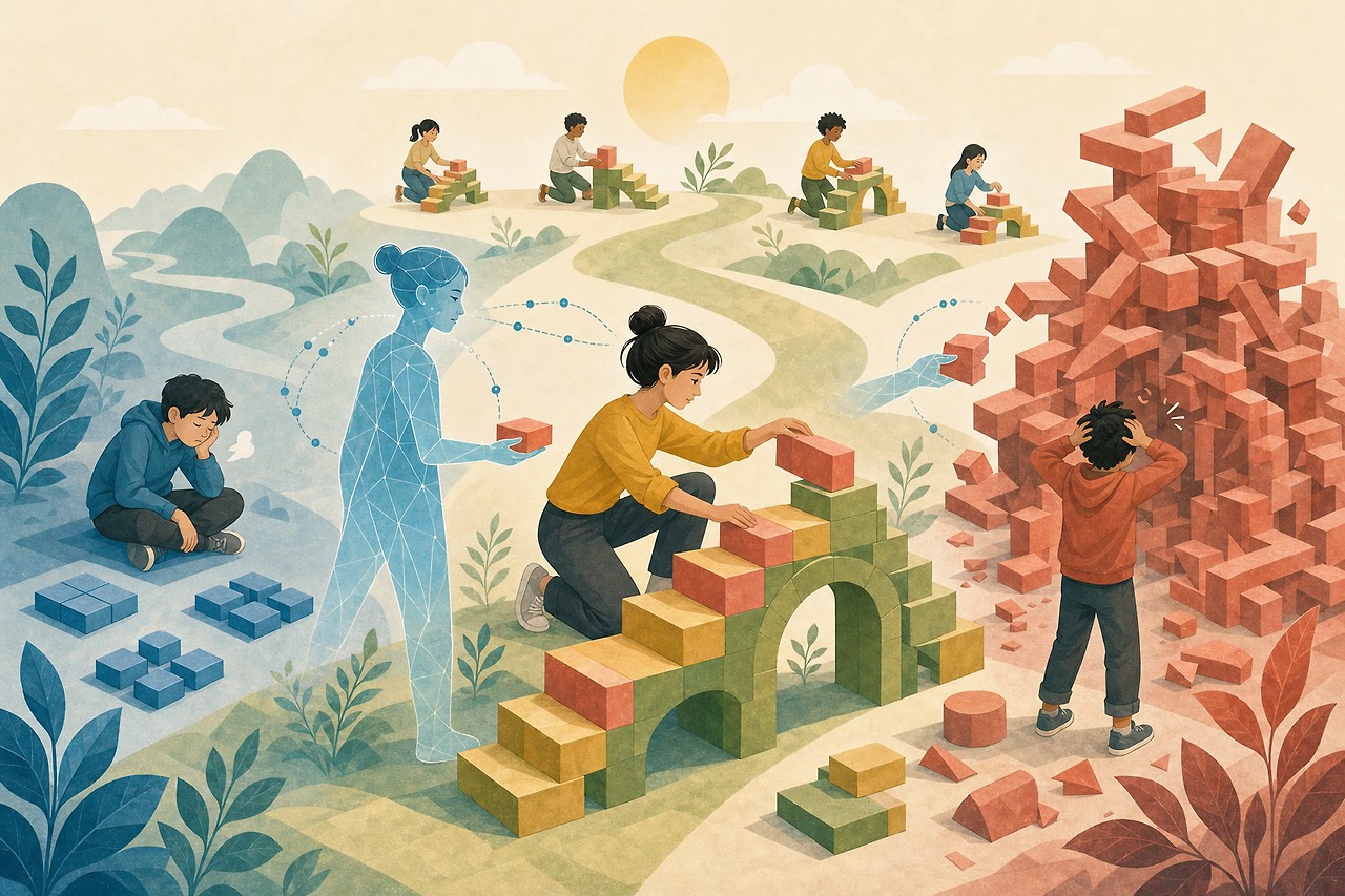 AI 교육에도, 적절한 난이도가 필요합니다. - 다 맞는 수업은 성장이 멈춘 수업. 최적의 난이도에는 과학이 있습니다.
