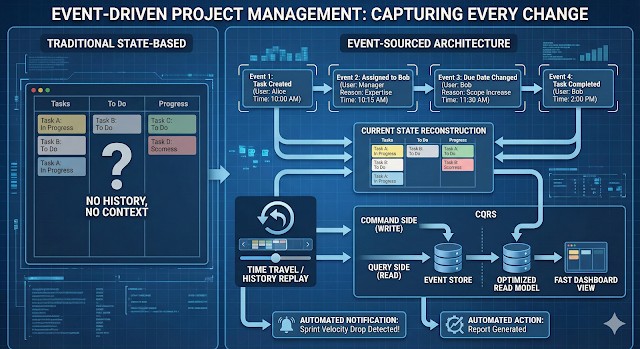 이벤트 기반 프로젝트 관리 아키텍처: 모든 변화를 기록하는 시스템