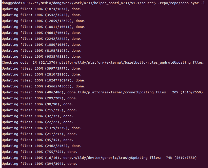 HelperA733 안드로이드 OS 빌드 하기