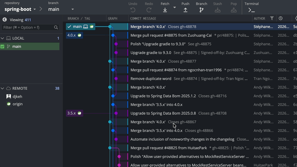 Gitkraken Desktop 11.8 업데이트