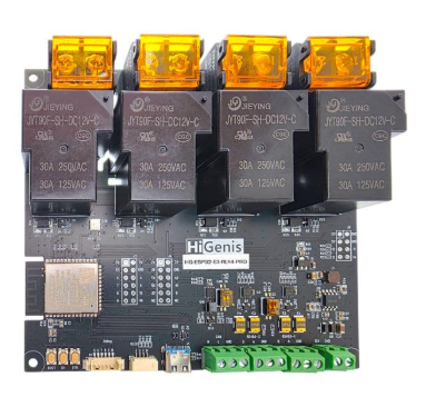 ESP32-S3 고전류 4채널 릴레이 컨트롤러 + W5500 연동 UDP 릴레이제어 데모 및 소스코드