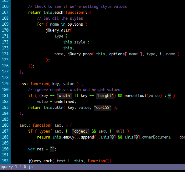 VIM javascript Syntax highlighting